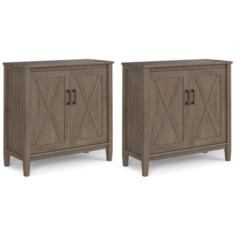 Ensemble de 2 armoires de rangement Ela