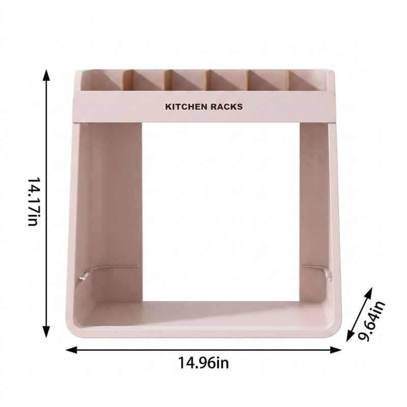 Two-tier Kitchen Shelving Unit / Spice Rack, Pink