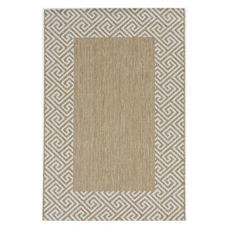 3' X 5' Natural Polypropylene Area Rug