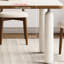 Table de style français en pierre de couleur crème-2134486431