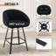 Absalom Modern Swivel Upholstered 67.5cm Sherpa Counter Stool with Metal Frame (Set of 2)-1494239772-1494239762
