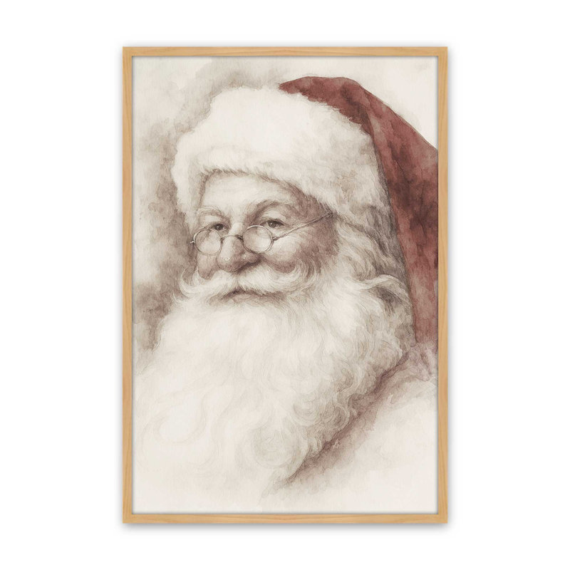 Reproduction d'art classique de Noël, Érable américain, 18 po x 24 po