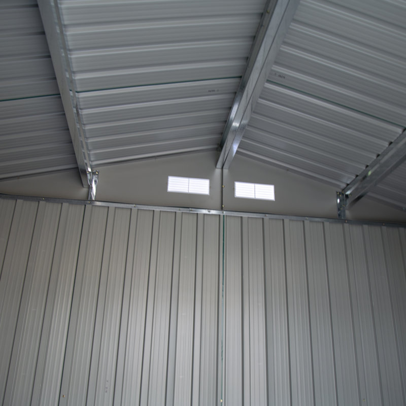9 ft. W x 6 ft. D Apex Metal Shed