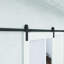 Porte de grange en verre sans quincaillerie d'installation