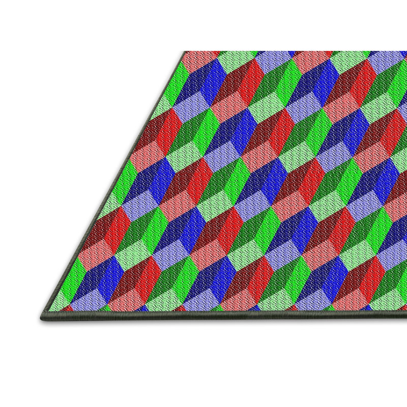 Tapis décoratif à motifs géométriques Rayford, Rectangle 8 pi x 10 pi