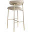 Tabouret de bar rembourré en cuir Lupita-840074833-840074834