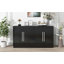 Buffet avec rangement et armoire à buffet avec tablettes réglables et poignées Trexm -1382446025