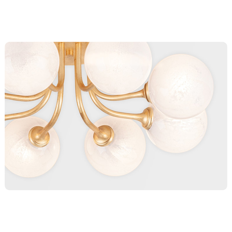 Plafonnier semi-encastré 8 lumières 24,75 po Onyx