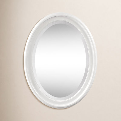 Borna Solid Wood Oval Mirror