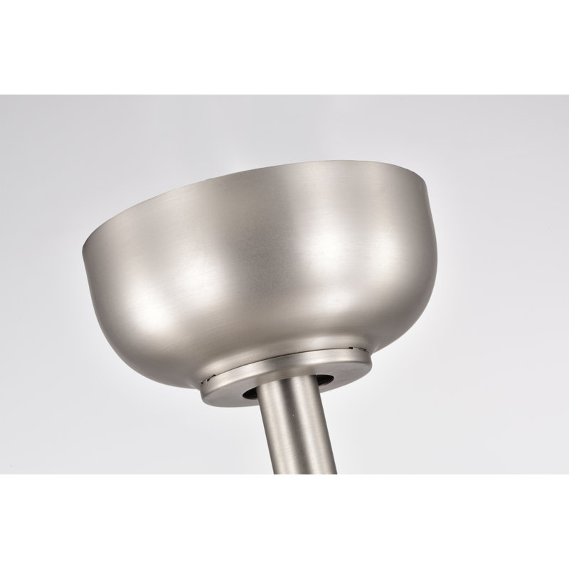 Ventilateur de plafond 52 pales standard 52 po avec télécommande et éclairage inclus, Nickel antique