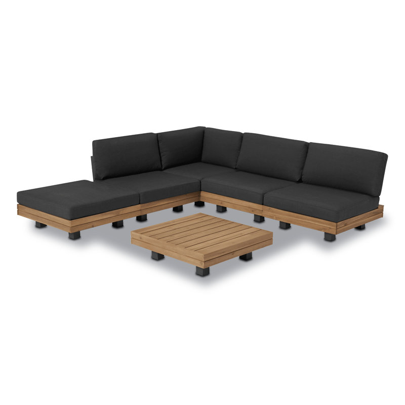 Ensemble de conversation modulaire avec coussins 2 pièces Veridian