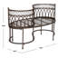 Banc tête-à-tête en fer Yelverton-15477483