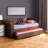 Morihiko Twin Size Modern Faux Leather Daybed in Brown, 36.46'' H X 95.07'' W X 43.24'' L-1895293334