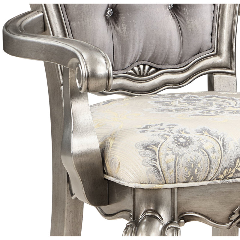 Siège de luxe beige (2) - Platine antique,, chaises d'appoint de salle à manger (de 2)