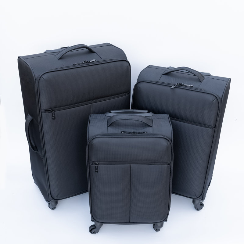 Valise Oxford en tissu noir (sans verrou de mot de passe)