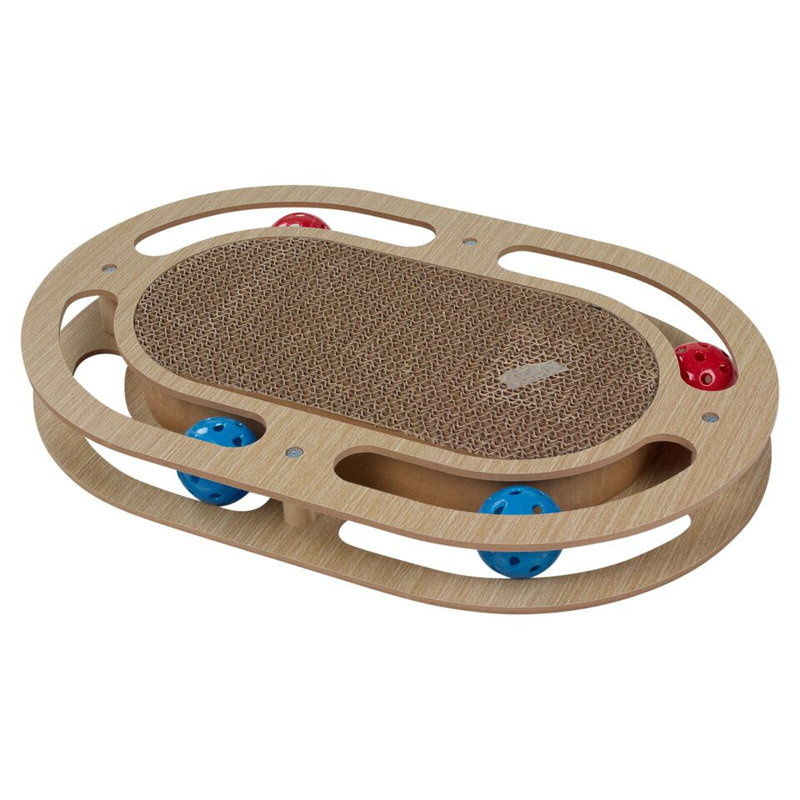 Cat Scratch Pad Scratching Board Play Toy Catnip Kitten Fun Interactive Playtime