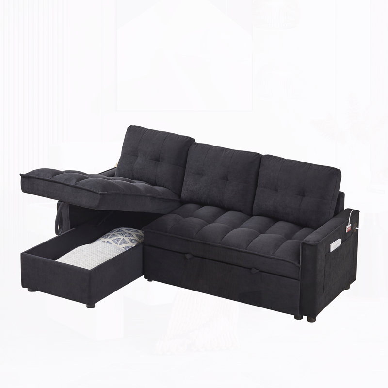 Canapé modulaire en L avec rangement