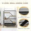 Cage pour petits animaux 53,5 po, cage de furet ou de lapin en métal à 5 niveaux avec roues, cage Chinchilla avec plateau amovible, 2 portes avant, rampes, gris