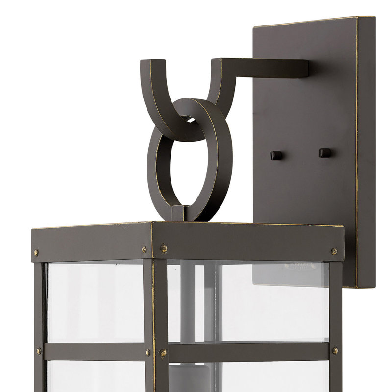 Porter Outdoor Wall Lantern By Lisa McDennon, Oil Rubbed Bronze, 25" H x 7.5" W x 9.25" D