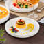 Service de table 16 pièces en porcelaine blanche moderne de qualité supérieure, service pour 4