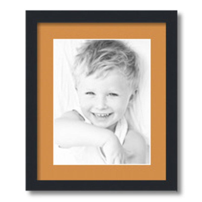 Matte Picture Frame with Mat, Amber