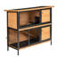 Cage à lapin 48 po - Maison pour animaux en bois à 2 étages avec structure en métal. Construction, toit imperméable, deux niveaux, espace de vie spacieux, accès verrouillable, plateau de nettoyage simple, grand bac à nourriture double