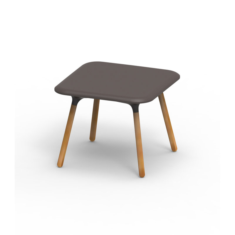 Table d'appoint en plastique Pal, Bronze, Brun