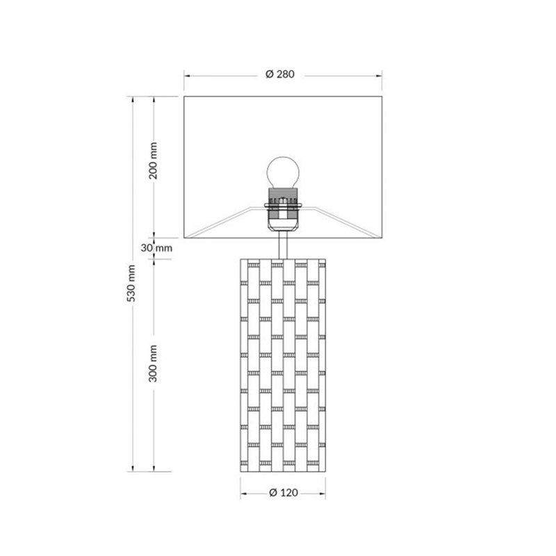Browning Glass Table Lamp