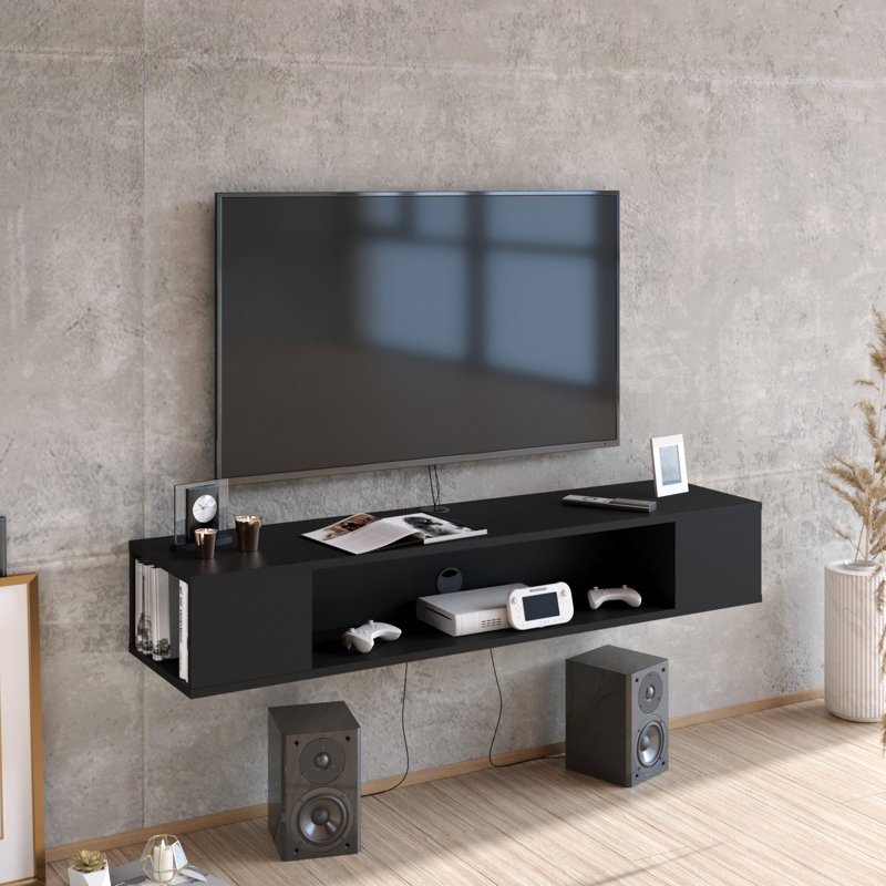 Jane Floating TV Stand for TVs up to 70", Black