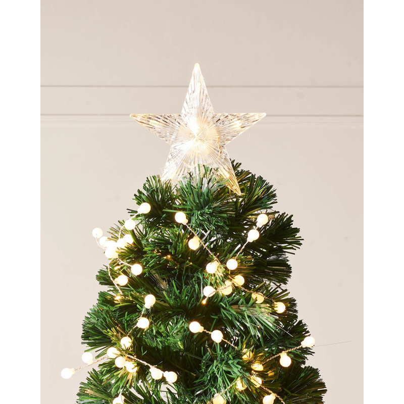 213.36cm H Lighted Artificial Christmas Tree