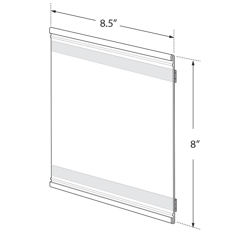 8.5"W x 8"H Adhesive-Back Nameplate, 10-Pack
