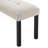 Modern Tufted Linen Dining Bench, Farmhouse Upholstered Entryway Bench With Black Rubber Wood Legs, Versatile For Kitchen, Bedroom, Hallway-1033320937
