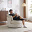 Fauteuil d'appoint pivotant en velours 41 po-248865822