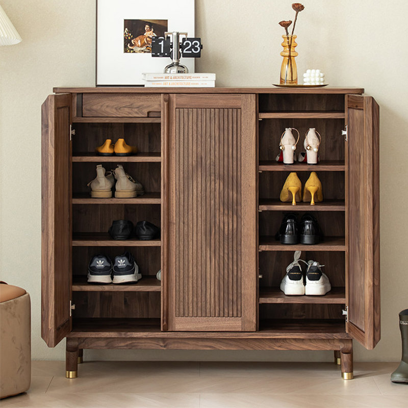 Armoire à chaussures en bois massif