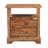 27" Brown Solid Wood Two Drawer Nightstand