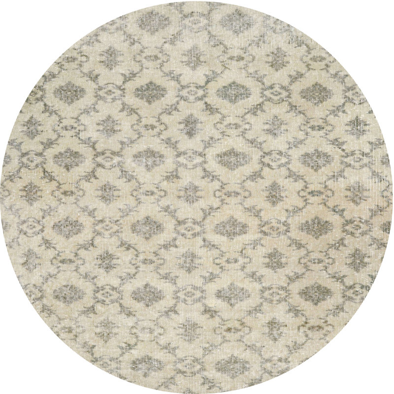Cleres Oriental Indoor Rug, Round 5'
