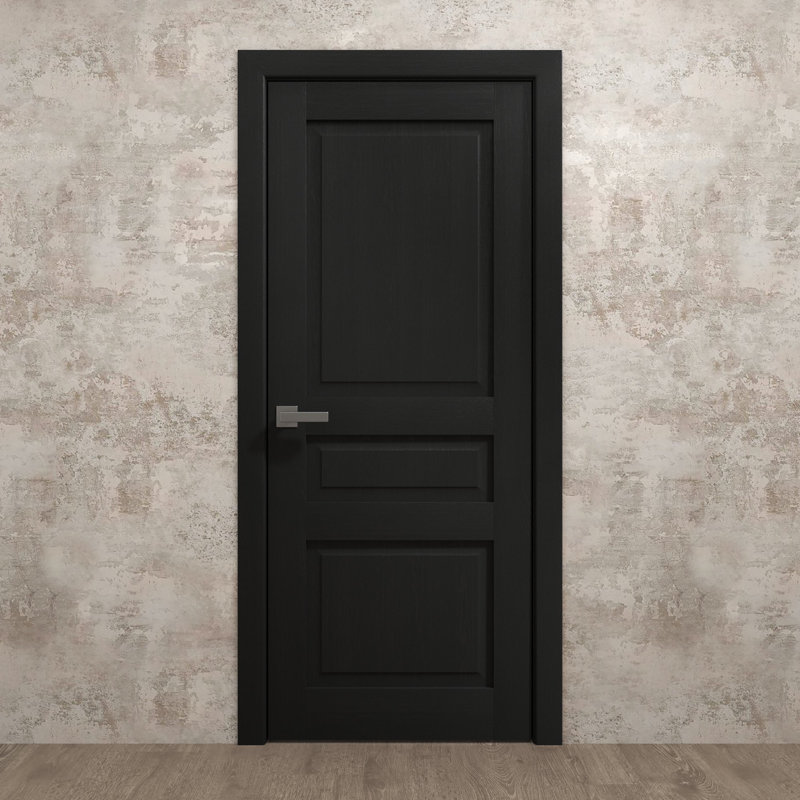 Porte intérieure intérieure | Ego 5012 | Poignée simple à panneau régulier | Portes de salle de bain modernes, 18 po x 80 po