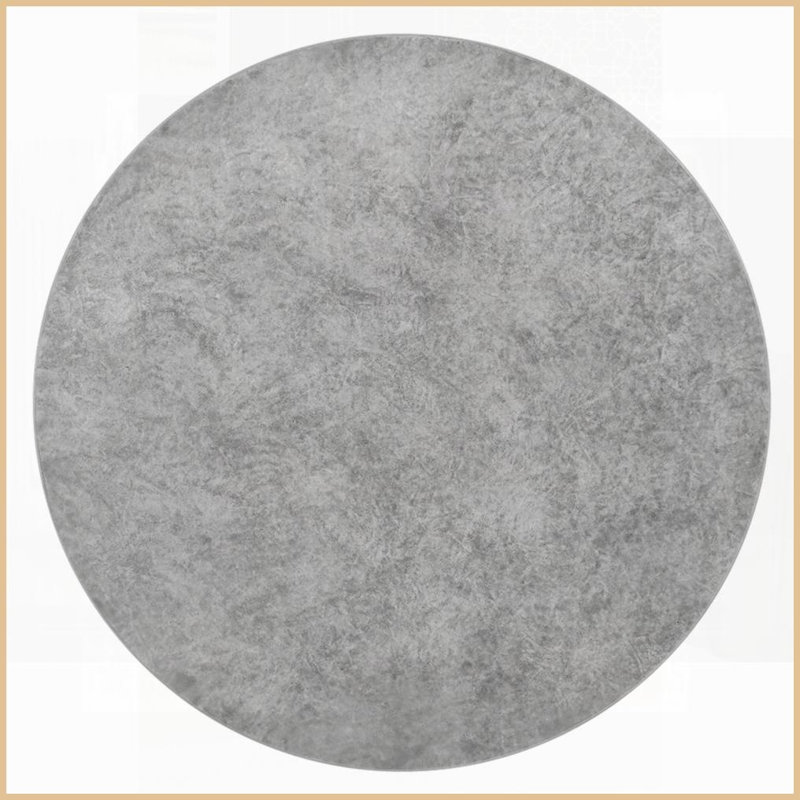 Table basse en fibre de béton gris patiné - utilisation intérieure / extérieure durable avec charme rustique