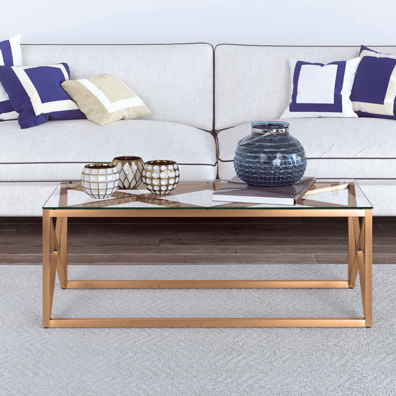 Frame Coffee Table, Brass