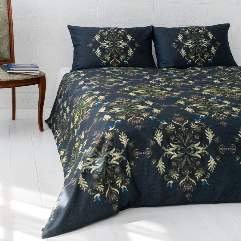 Rey Damask Duvet Cover Set with Pillowcases, 135 x 200cm Duvet Cover + 1 Pillowcase
