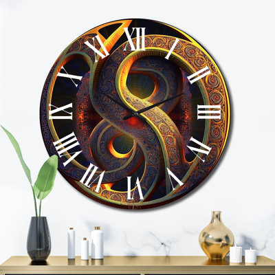 Horloge murale en métal