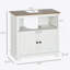 Armoire de salle de bain durable avec portes doubles, tablettes de rangement et conception imperméable pour une organisation et une personnalisation efficaces