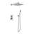 10 Inch Shower Head Bathroom Luxury Rain Mixer Shower Complete Combo Set Wall Mounted-118580287