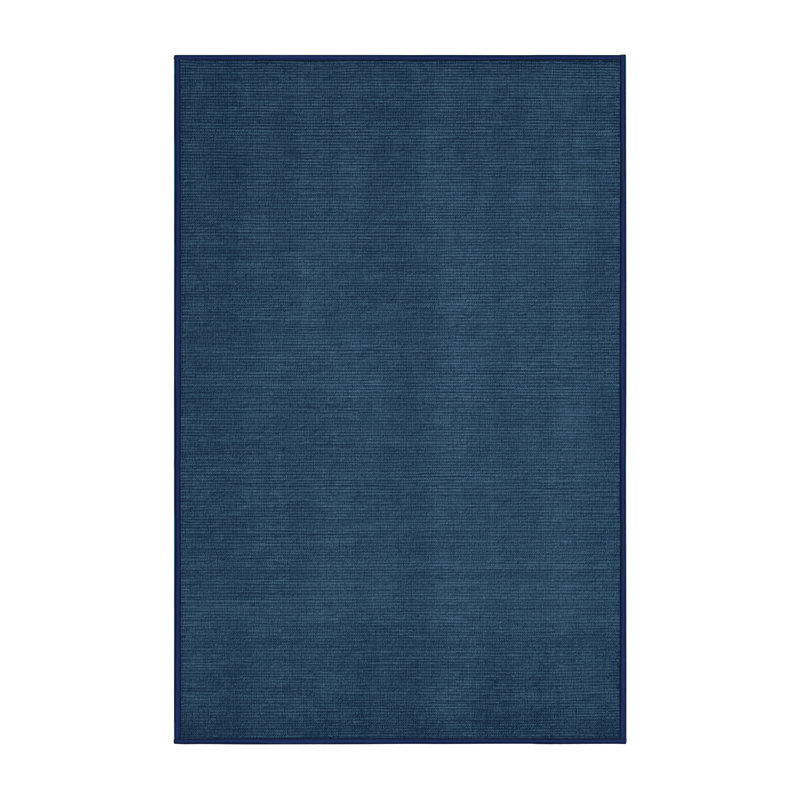Machine Washable Solid Gray Area Rug, Rectangle 3' x 5'