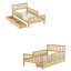 Lit plateforme simple en bois-161660609