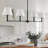 Costa Wrought Iron 4-Light Linear Chandelier-2016872218