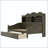 Twin Daybed with Storage Drawers and Headboard Shelving-432841719