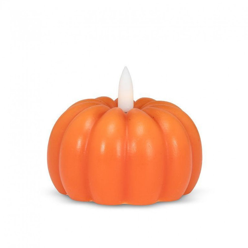 Small Low Pumpkin Led Candle