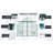 8X6Ft-Green Double Door Polycarbonate Greenhouse Raised Base And Anchor Aluminum Heavy Duty Walk-In Greenhouses For Outdoor Backyard In All Season-118993098-118993105