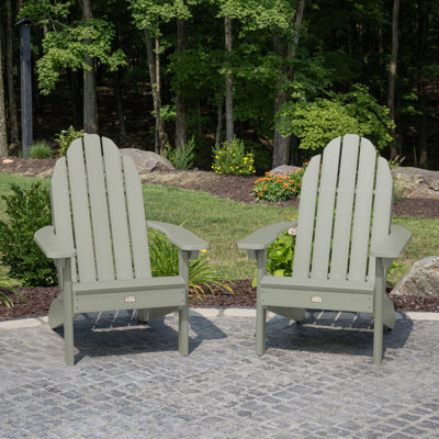 Ensemble de deux chaises Adirondack en plastique recyclé Hintz Essential